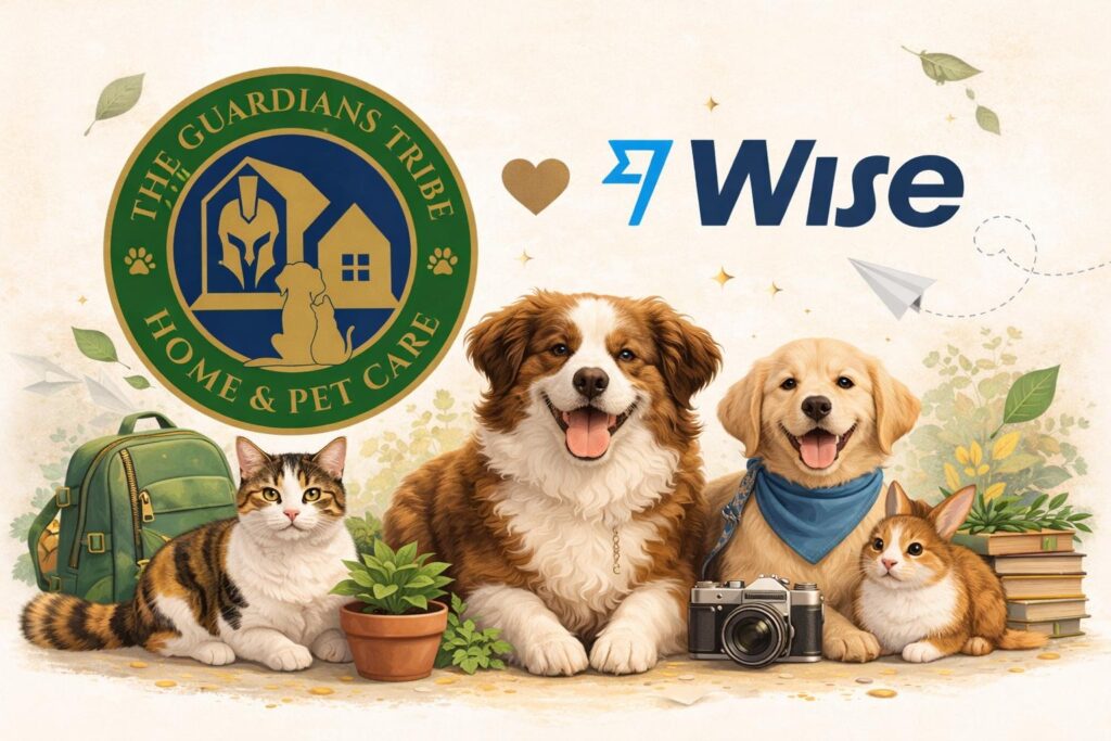 Guardians Tribe blog announcement confirming Wise partnership for global affiliate commission payouts